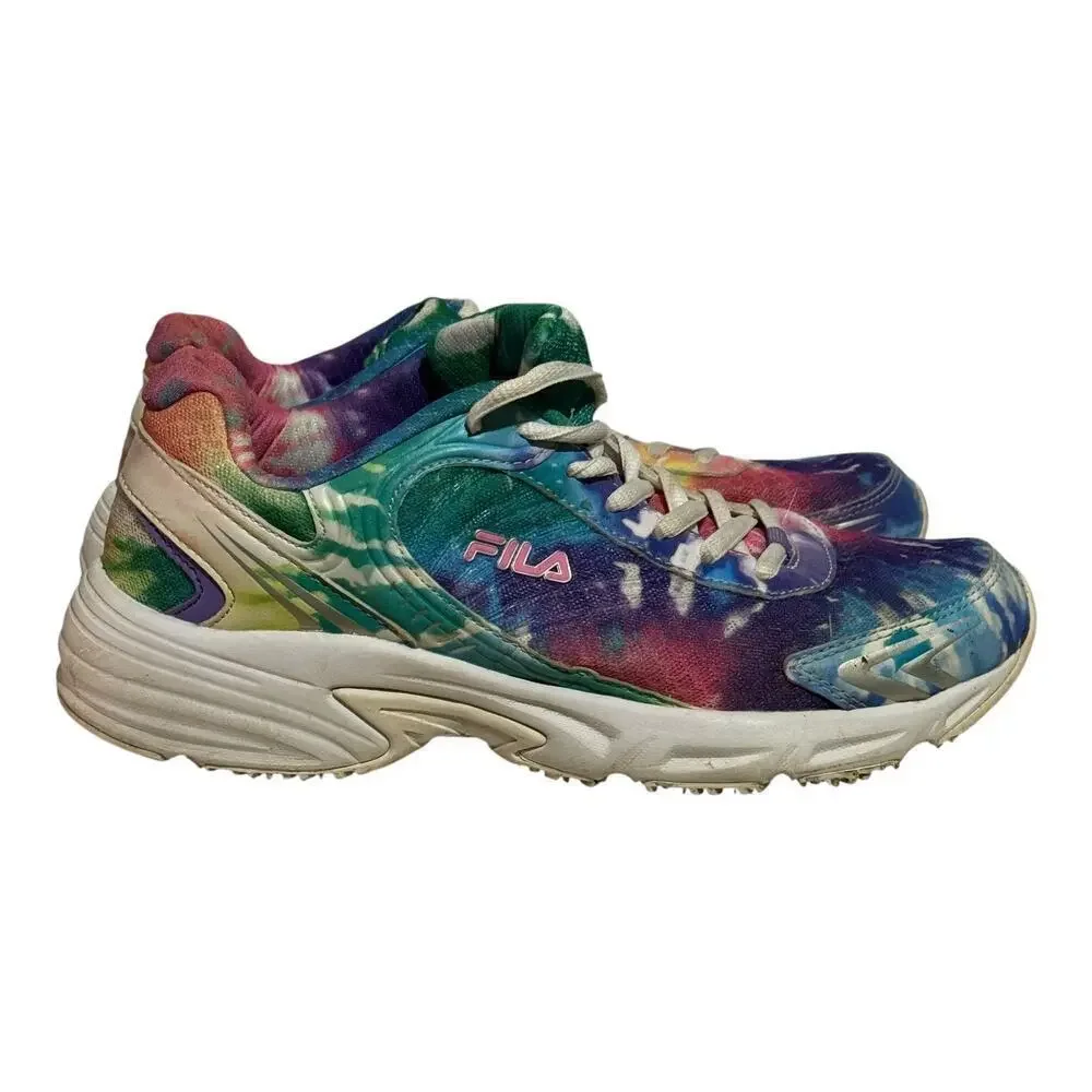 Fila Tie Dye Chunky Sneakers Women's Size 8 Multicolor 5LM00679-661
